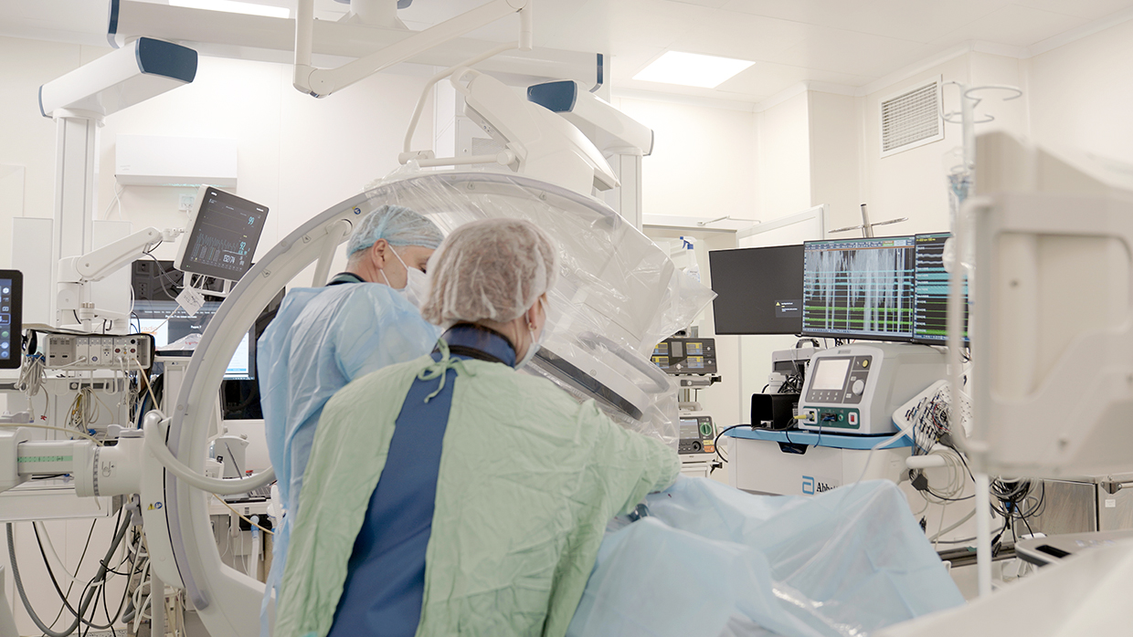 Операция РЧА на сердце.